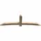 Ekena Millwork Bellingham Rough Sawn Timber Gable Bracket, Douglas Fir, 96"W x 32"H x 4"D x 6"F, 8/12 Pitch GBW096X32X0406BEL00RDF - alternate 3